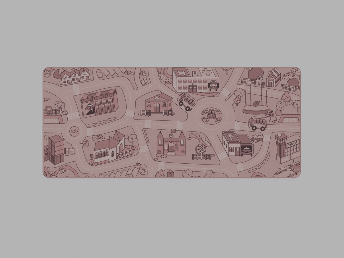 [In Stock] Busy Town Deskmat