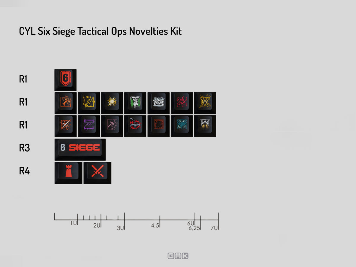 [In Stock] GMK Six Siege Tactical Ops