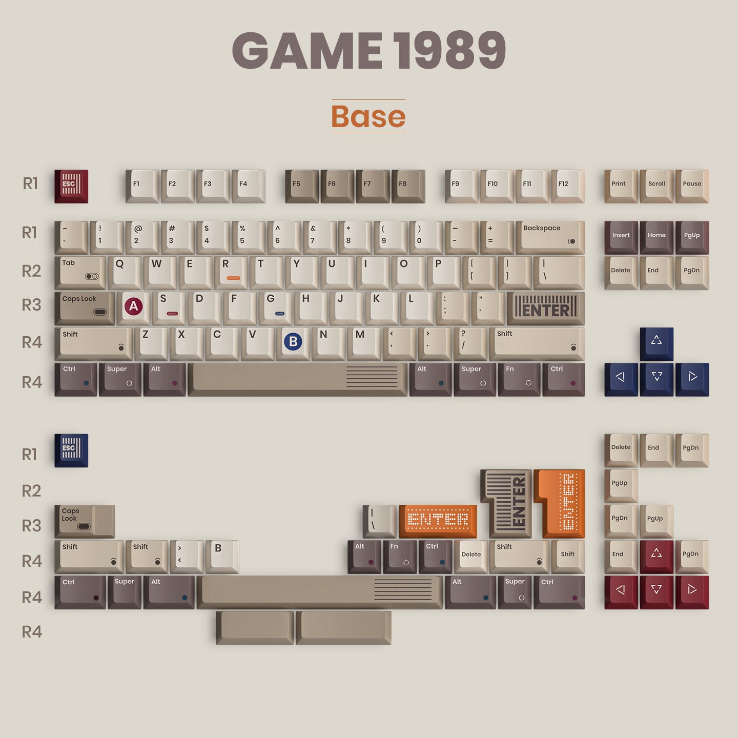 [Pre-Order] TUTKEYS 80RETROS GAME1989 KEYCAP