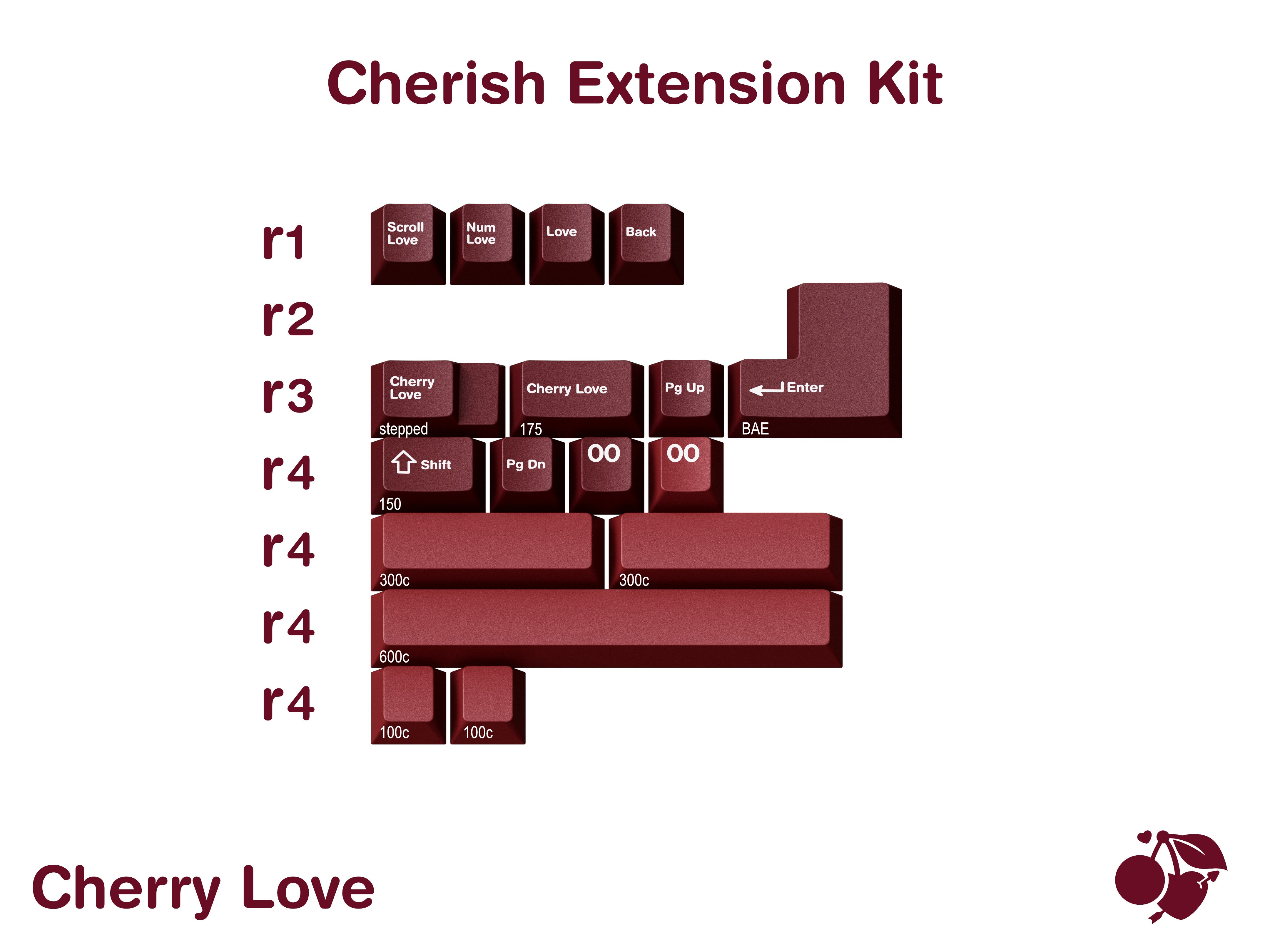 [Pre-Order] GMK CYL Cherry Love Keycap