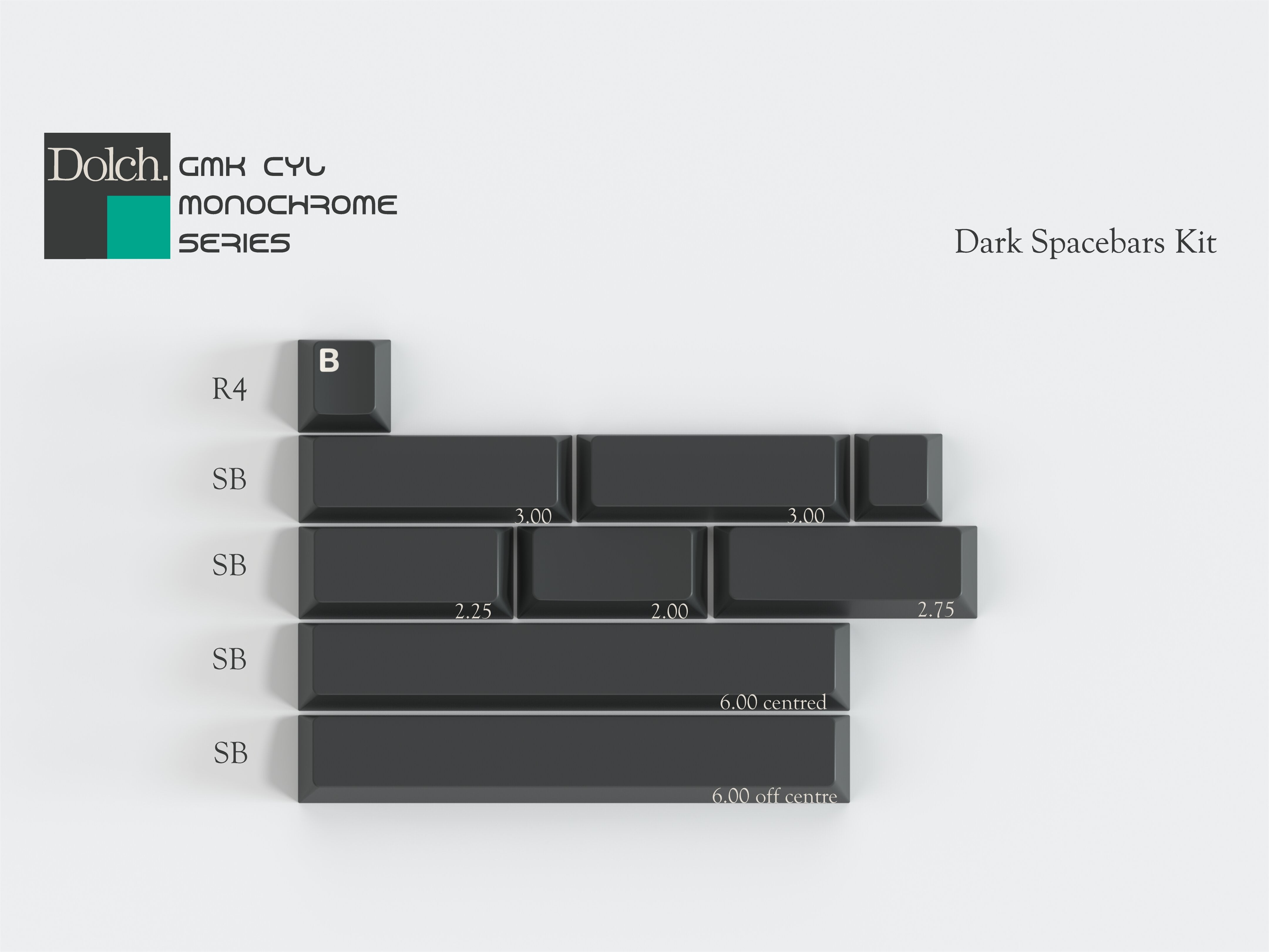 [Pre-Order] GMK CYL Monochrome Dolch Keycap