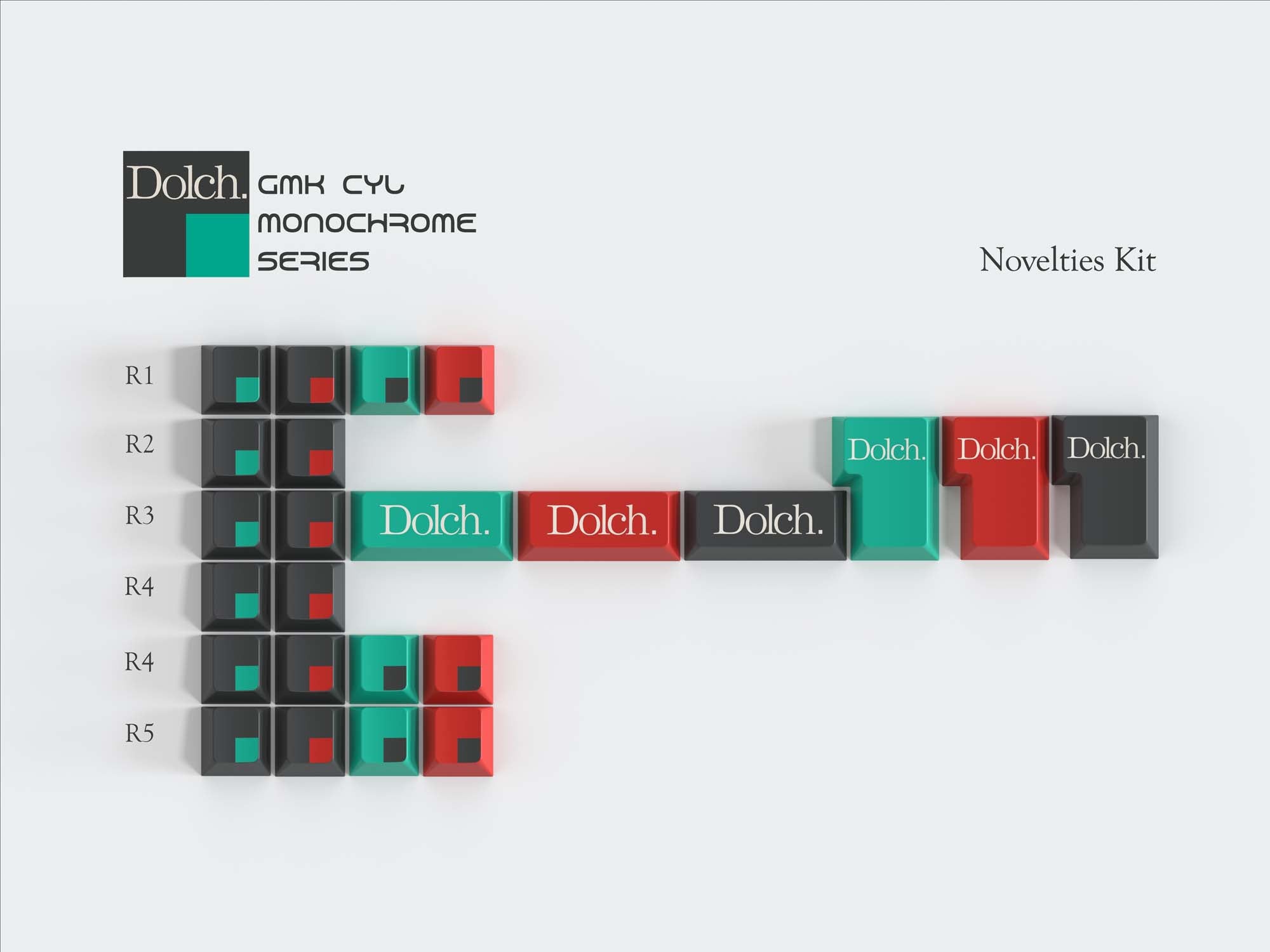[Pre-Order] GMK CYL Monochrome Dolch Keycap