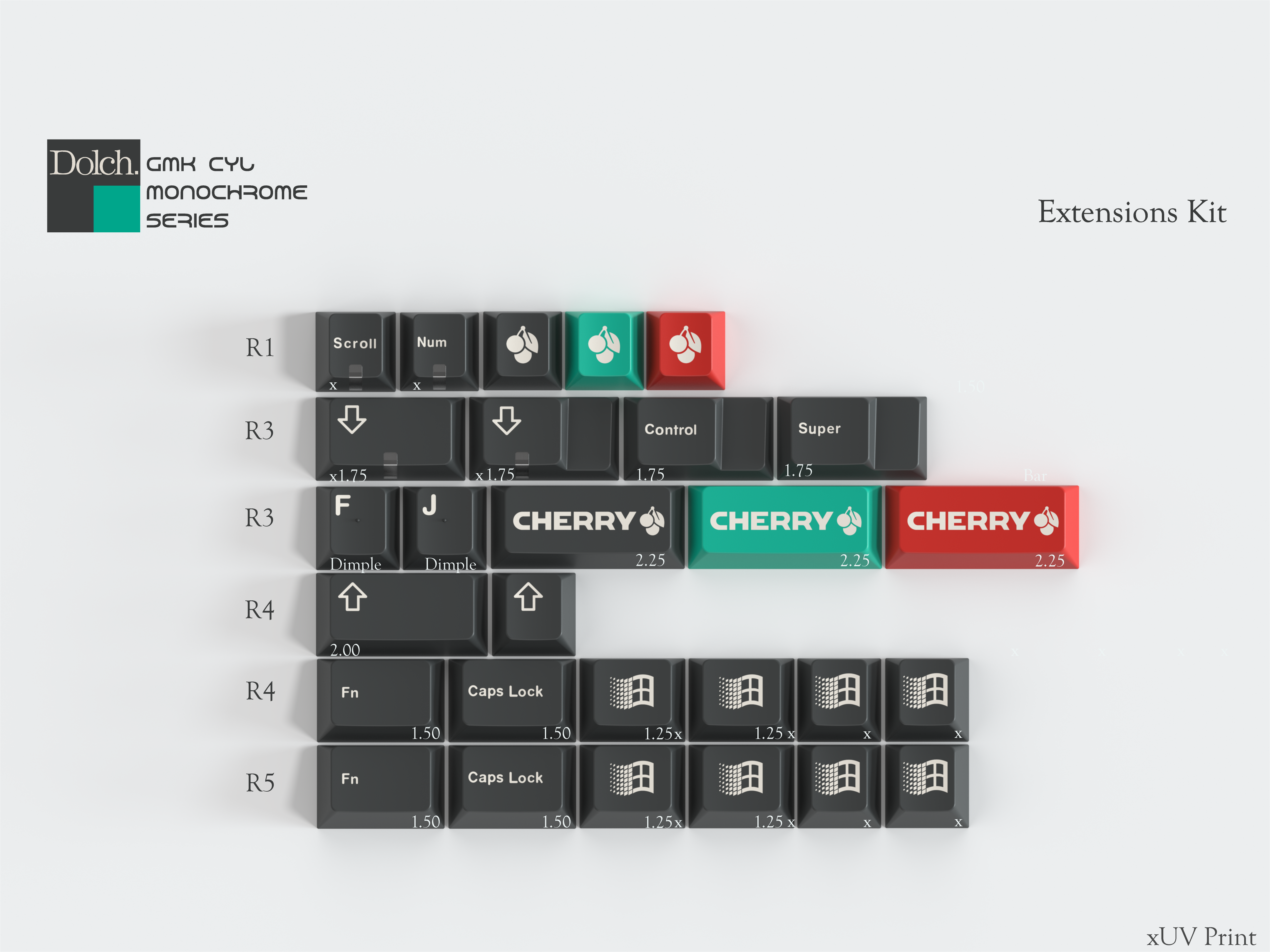 [Pre-Order] GMK CYL Monochrome Dolch Keycap