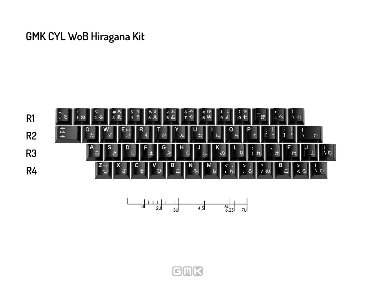 [In Stock] GMK CYL WoB (White on Black)
