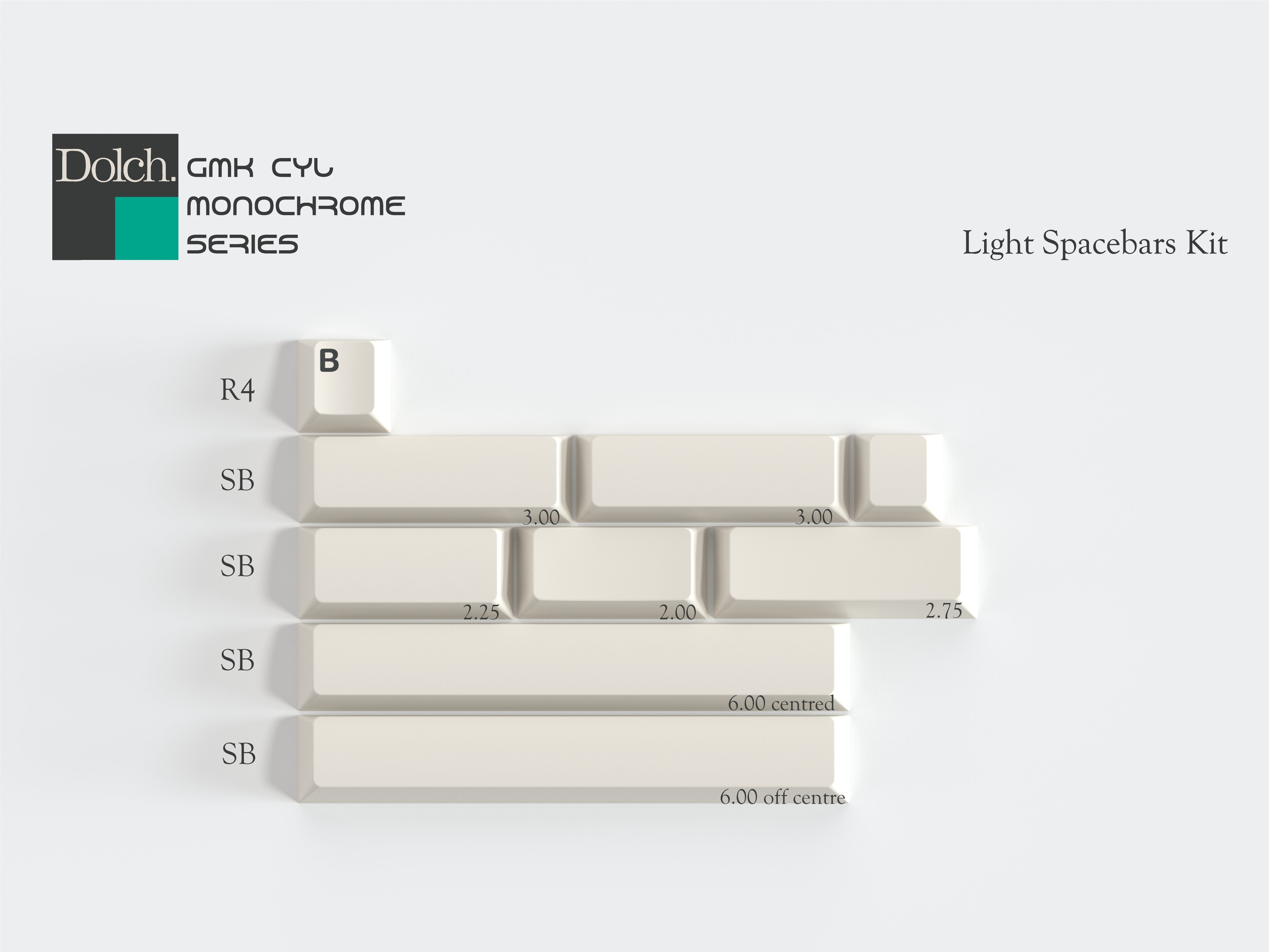 [Pre-Order] GMK CYL Monochrome Dolch Keycap