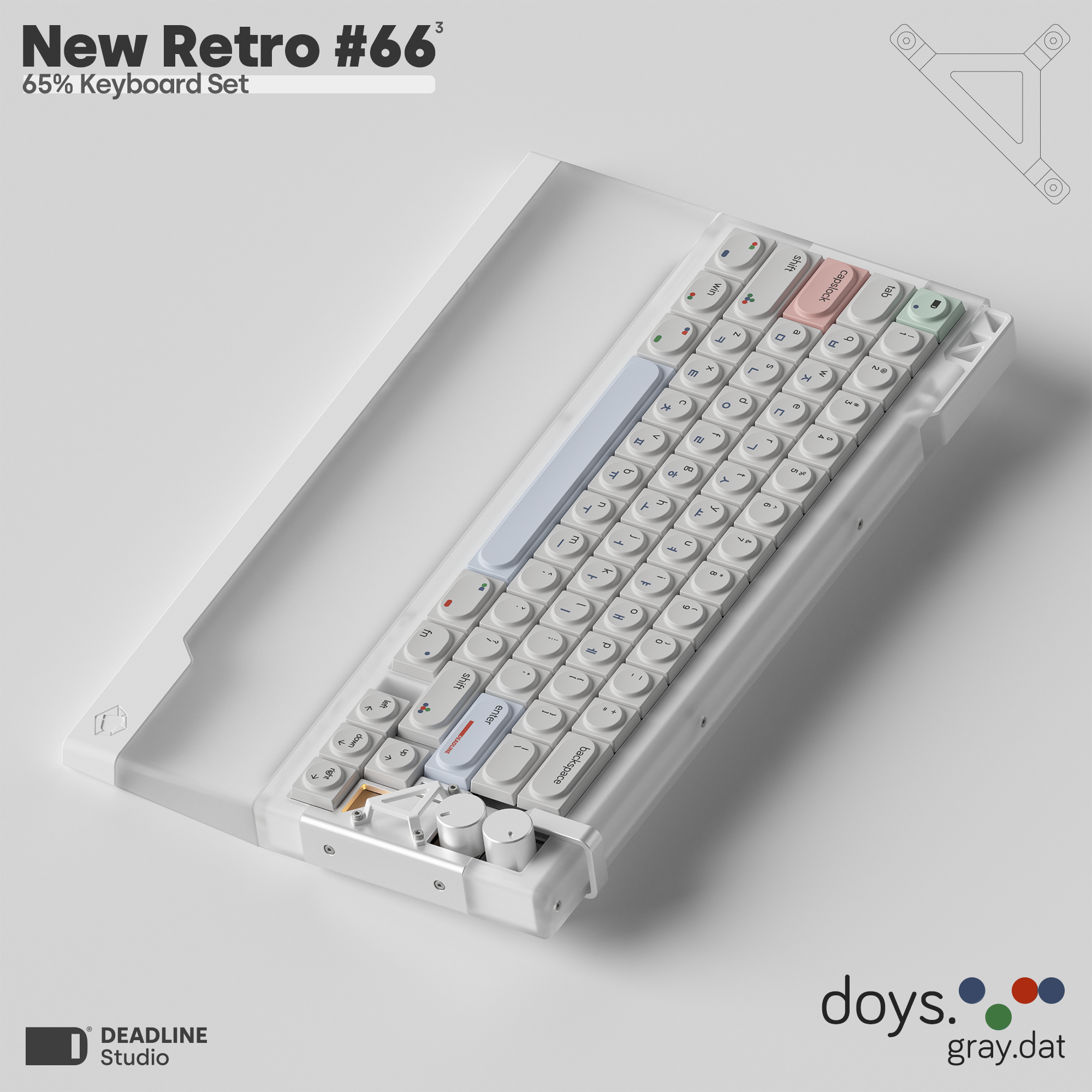 [Group Buy] DEADLINE Studio NewRetro#66v3 Keyboard Kit