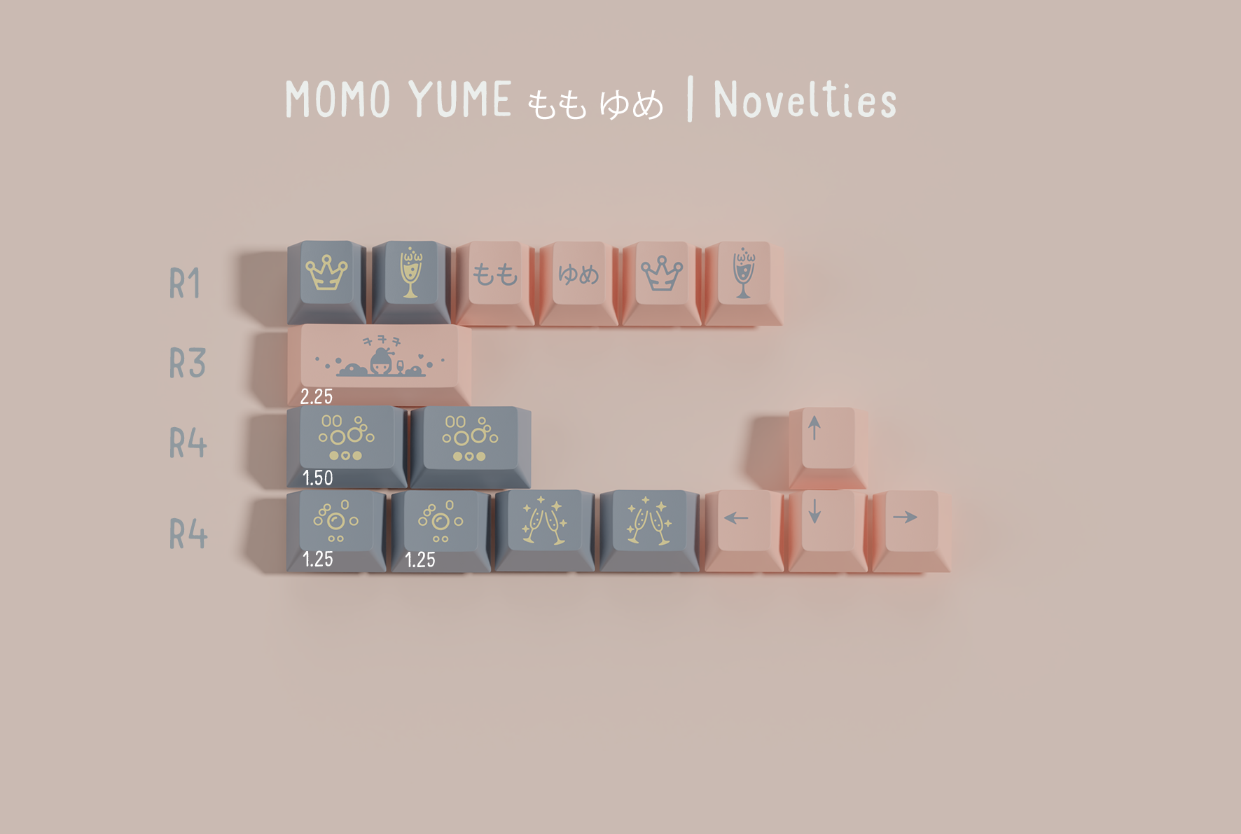 [In Stock] GMK Momo Yume Keycap Set
