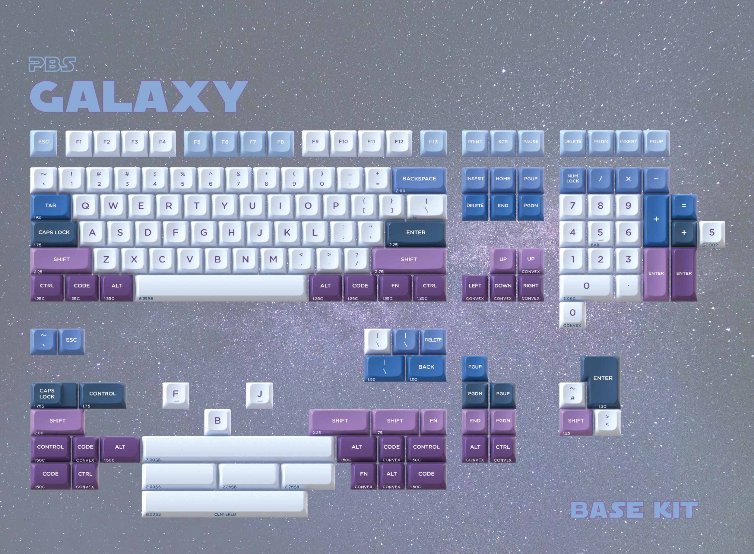 [In Stock] PBS Galaxy Keycap