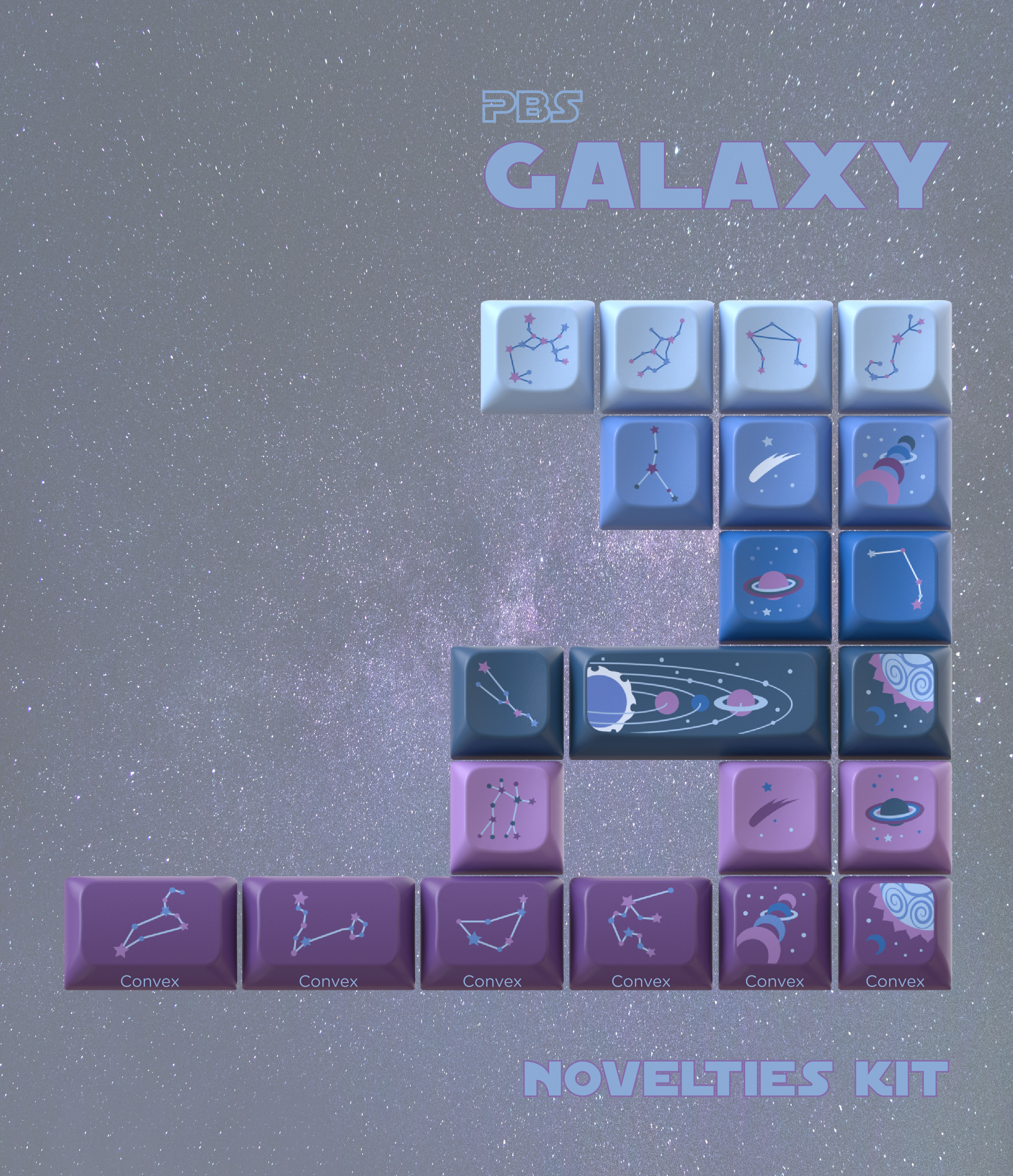 [In Stock] PBS Galaxy Keycap