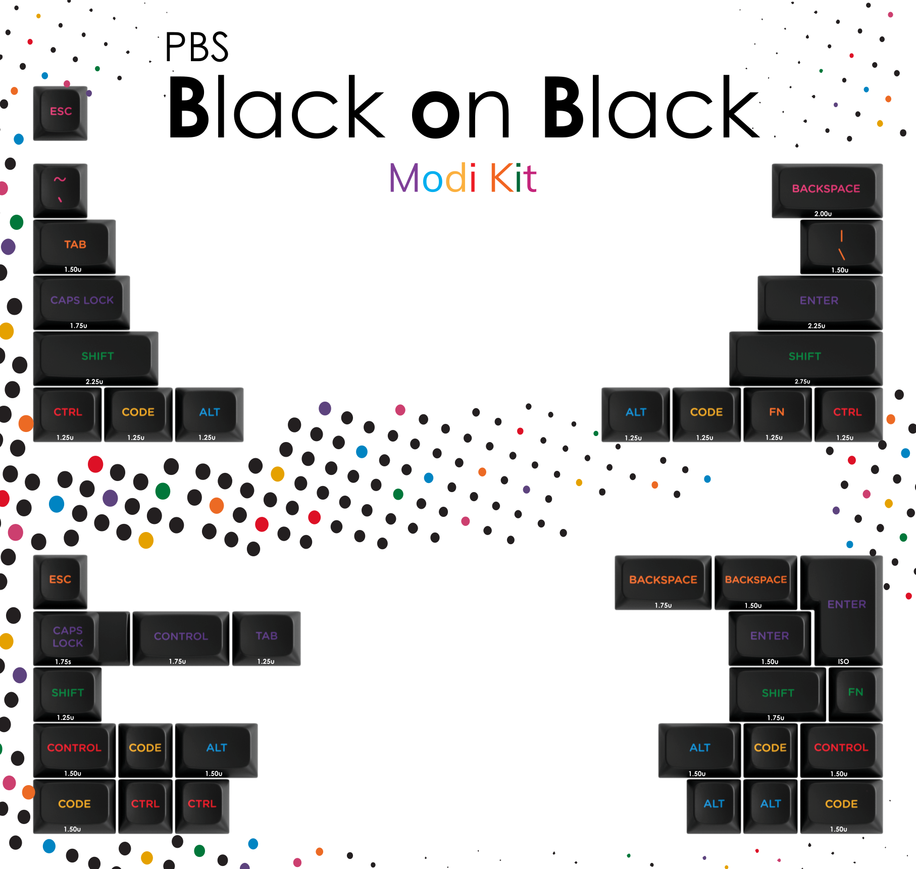 [Group Buy] PBS Black on Black Keycap