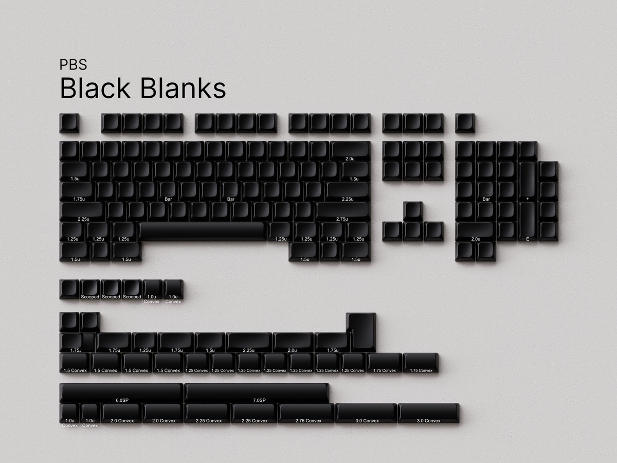In Stock] PBS Blanks Keycaps