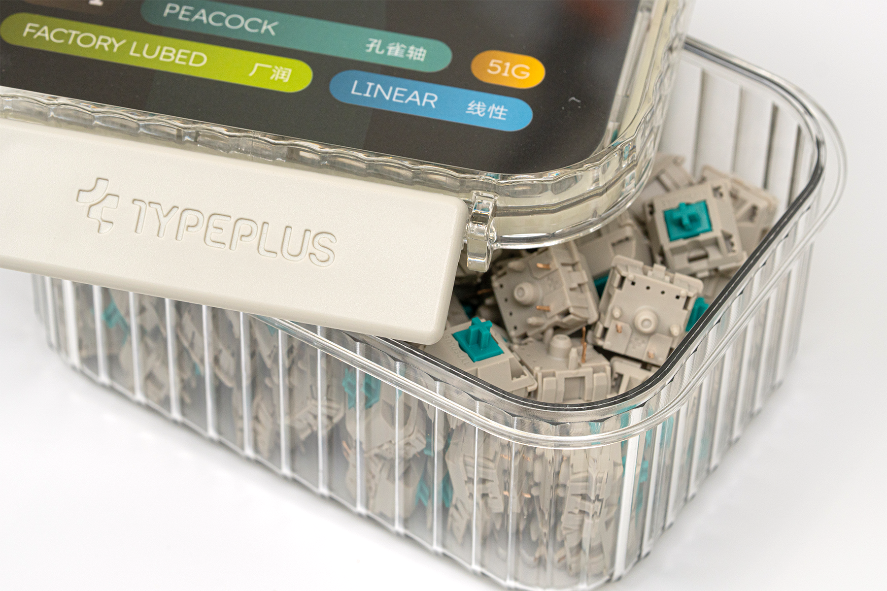 [In Stock] Typeplus Peacock Linear Switches