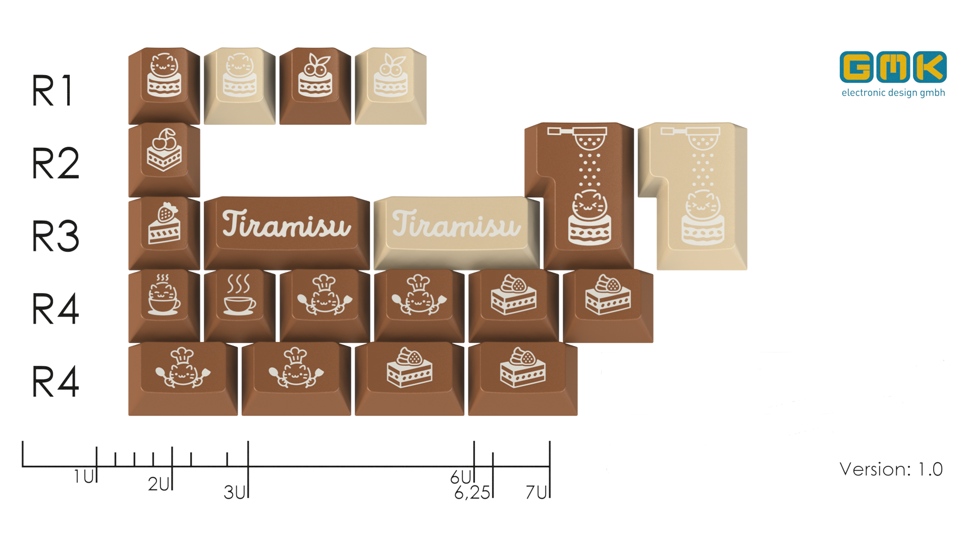 [In Stock] GMK CYL Tiramisu