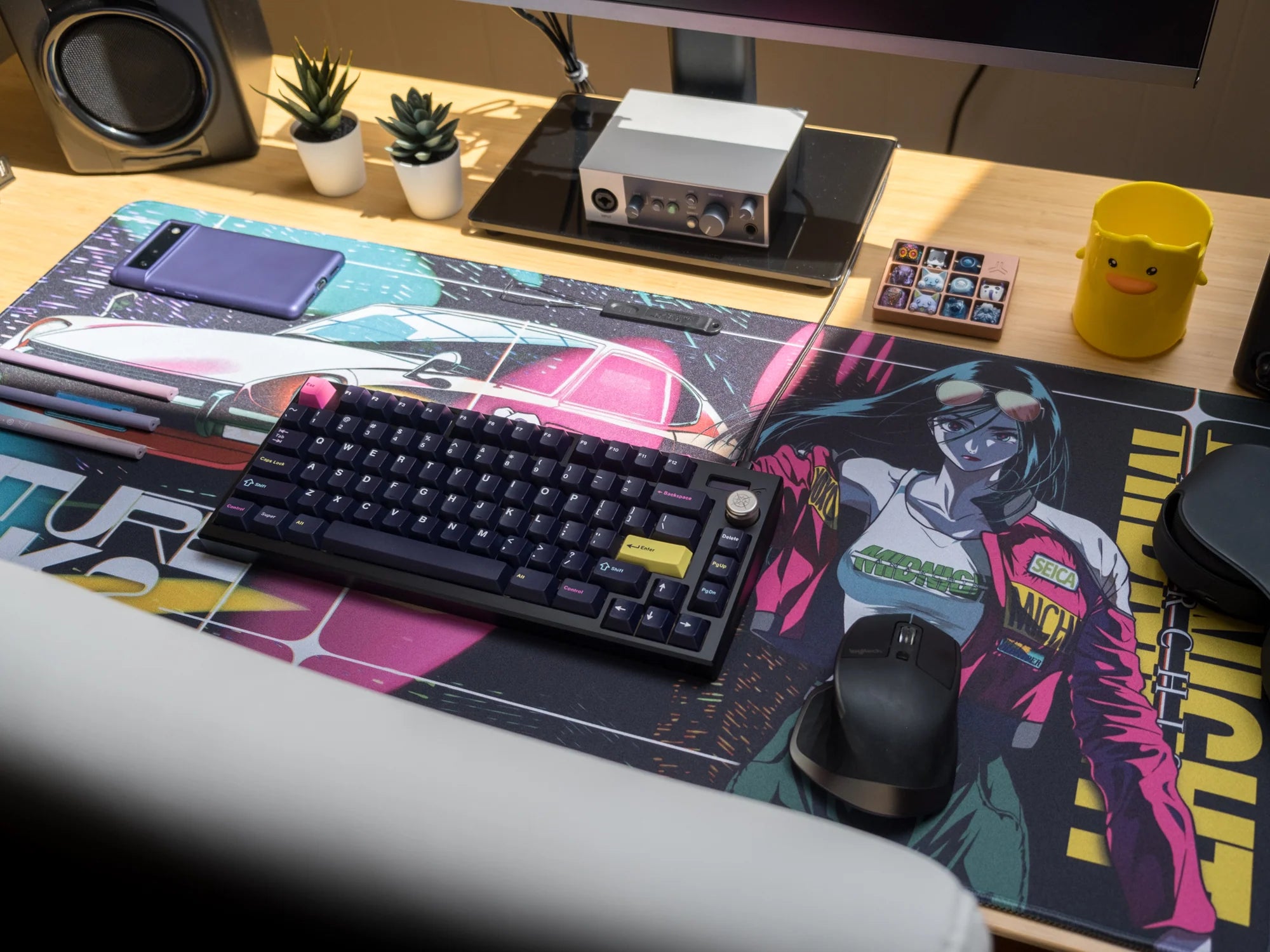 いるか GMK verse R2 Desk mat In Stock] Future Funk R2 Deskmat