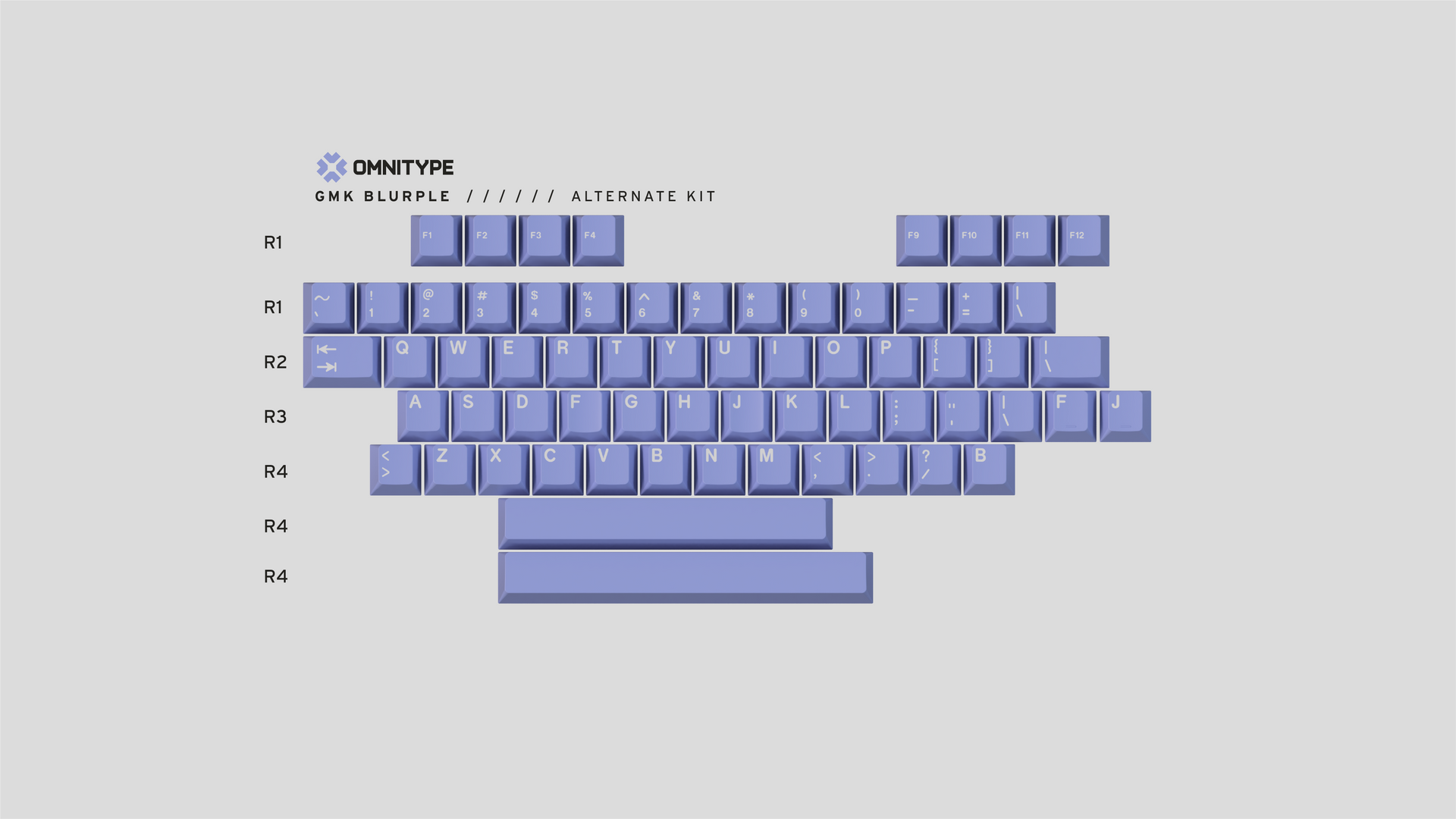 In Stock] GMK Blurple Keycap Set