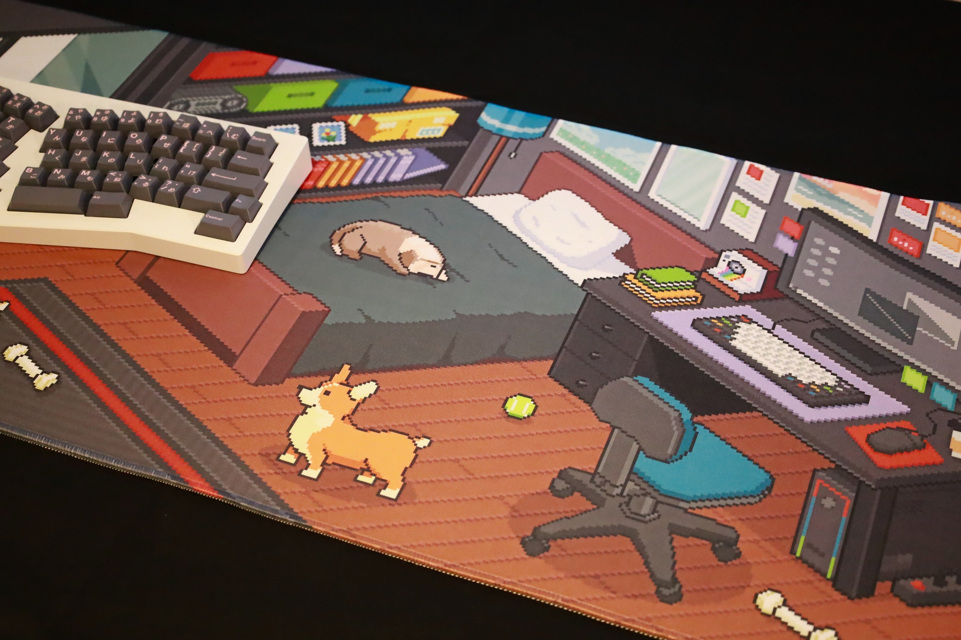 [In Stock] Dot Cat & Dog Deskpad