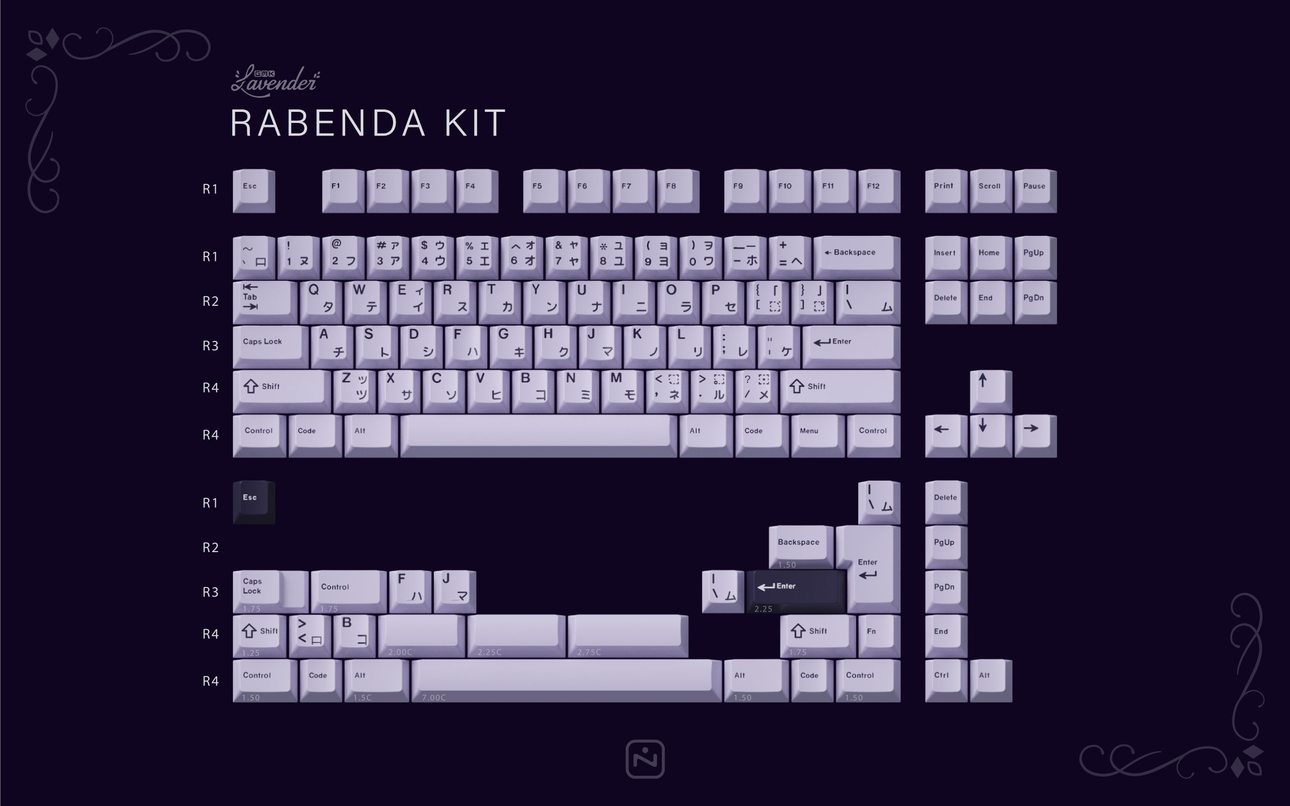 [In Stock] GMK Lavender Keycap Set