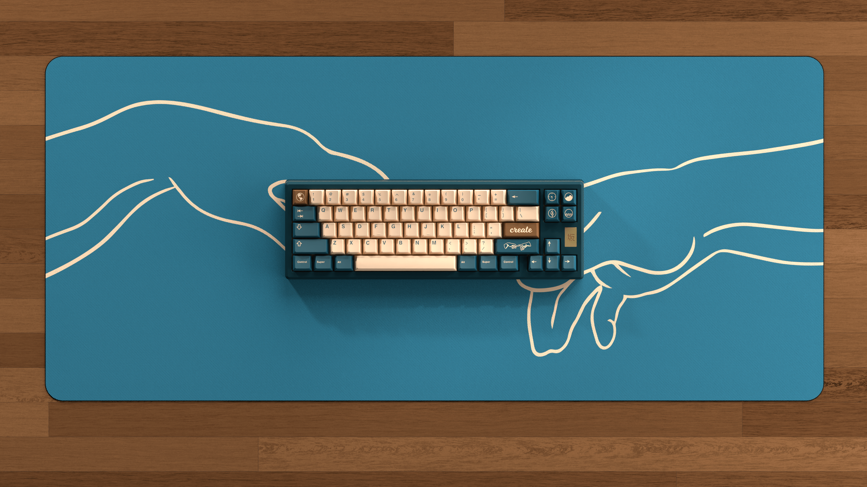 [In Stock] GMK Earth Tones Deskmats