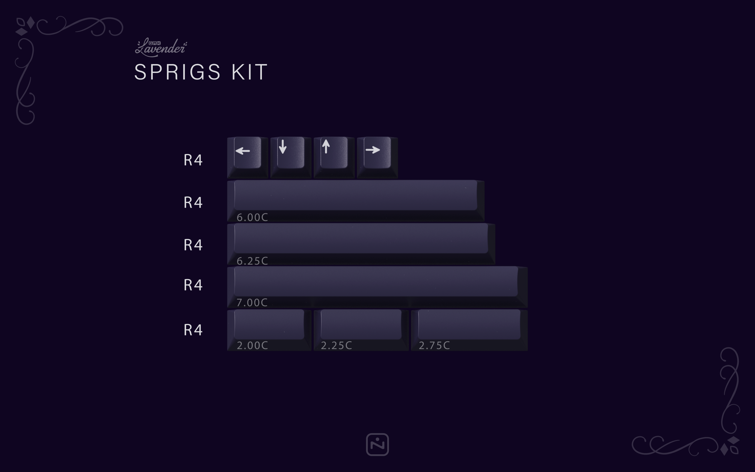[In Stock] GMK Lavender Keycap Set