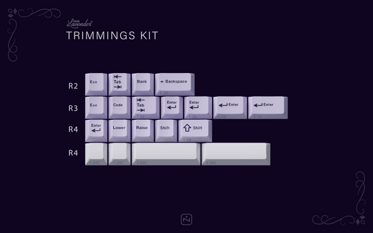 In Stock] GMK Lavender Keycap Set – iLumkb
