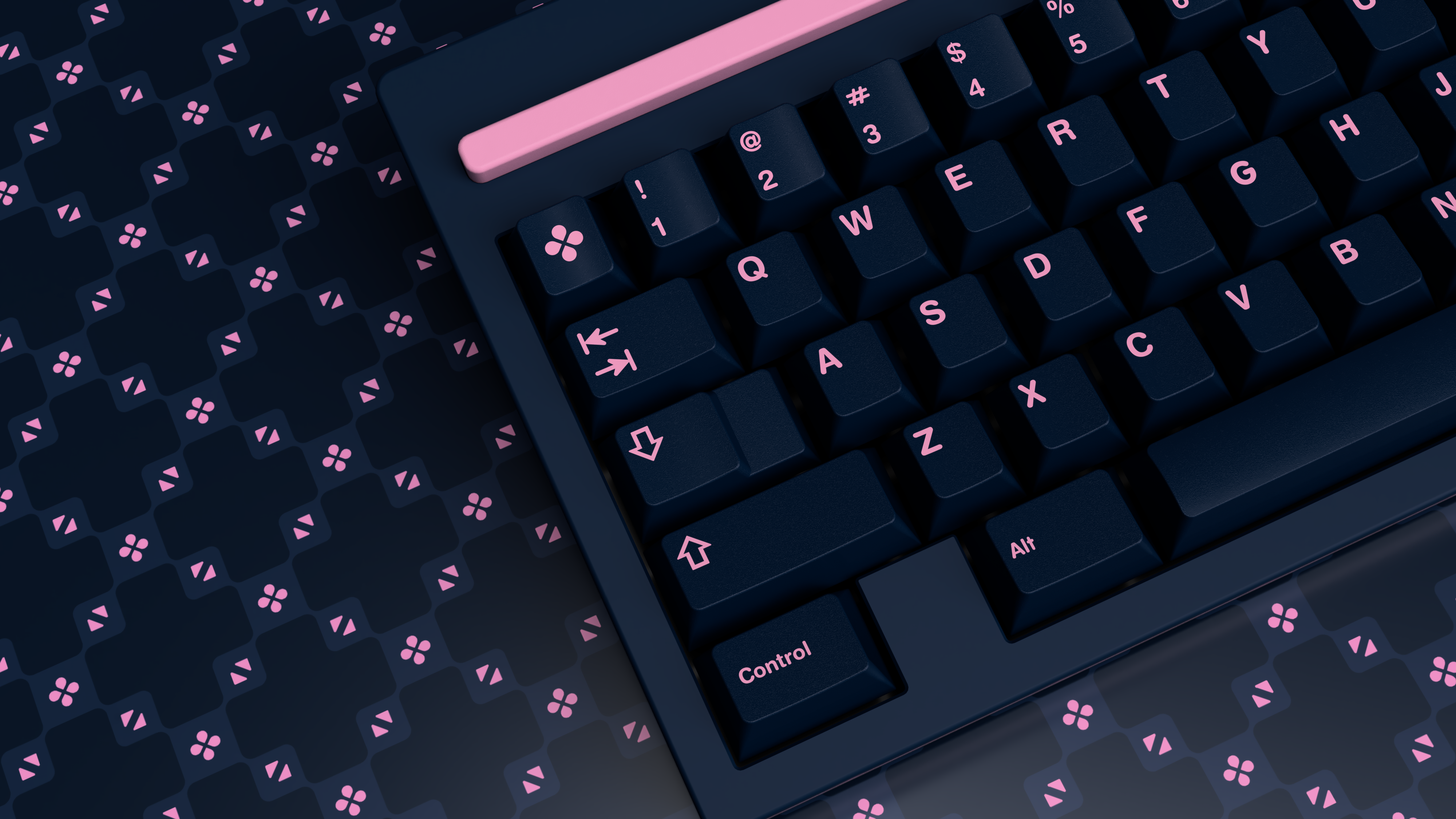 [In Stock] GMK Pink on Navy